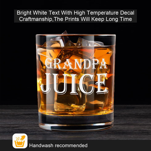 Unique Grandpa Whiskey Glass Set